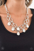 Load image into Gallery viewer, Paparazzi - Show-Stopping Shimmer - White Necklace - Klassy Jewelz Boutique