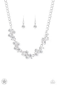Paparazzi - Hollywood Hills - White Rhinestone Necklace - Klassy Jewelz Boutique