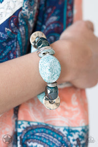 Paparazzi - Glaze of Glory - Blue Bracelet - Klassy Jewelz Boutique