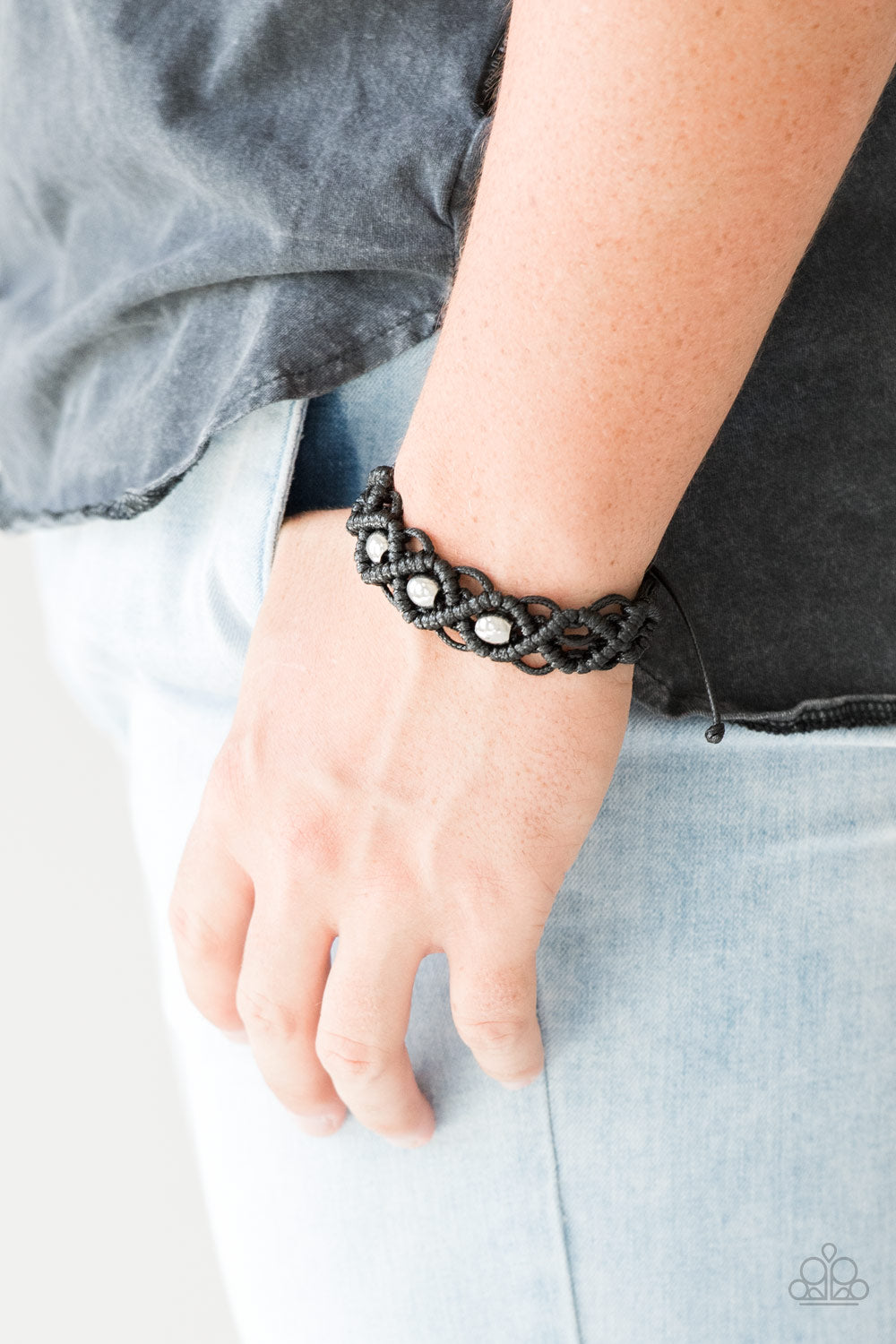 Paparazzi - Nautical Navigator - Black Bracelet - Klassy Jewelz Boutique