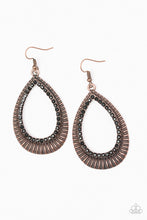 Load image into Gallery viewer, Paparazzi - Right As REIGN - Copper Earrings - Klassy Jewelz Boutique