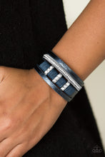 Load image into Gallery viewer, Paparazzi ~ FAME Night ~ Blue Urban Bracelet