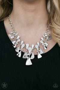 Paparazzi - The Sands of Time - Silver Necklace - Klassy Jewelz Boutique