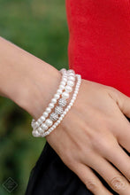 Load image into Gallery viewer, Paparazzi ~ Fiercely Fifth Avenue ~ Fashion Fix Complete Trend Blend ~ White Pearl Necklace Set