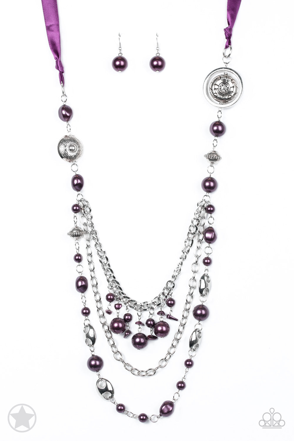 Paparazzi - All The Trimmings - Purple Necklace - Klassy Jewelz Boutique