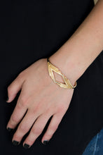 Load image into Gallery viewer, Paparazzi - In Total De-NILE - Gold Cuff Bracelet