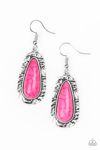 Paparazzi ~ Cruzin Colorado ~ Pink Earrings