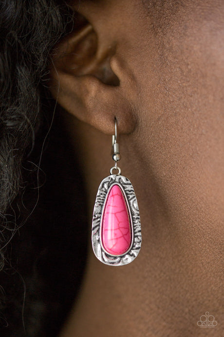Paparazzi ~ Cruzin Colorado ~ Pink Earrings