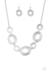 Paparazzi ~ Basically Baltic ~ Silver Necklace Set