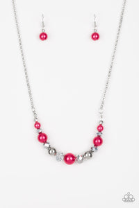 Paparazzi ~ The Big-Leaguer ~ Pink Necklace and Bracelet Set