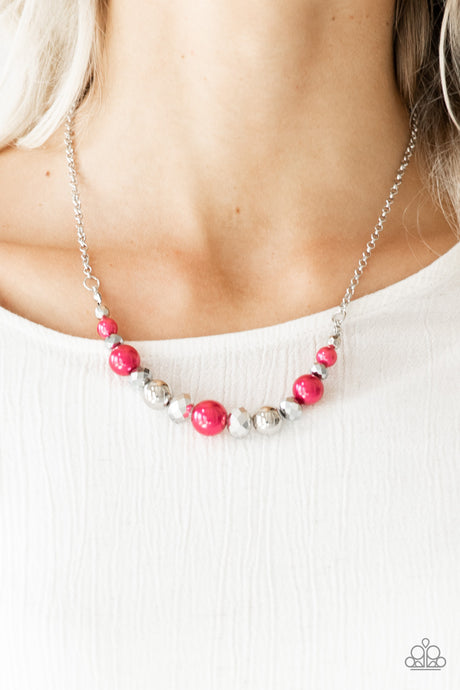 Paparazzi ~ The Big-Leaguer ~ Pink Necklace and Bracelet Set