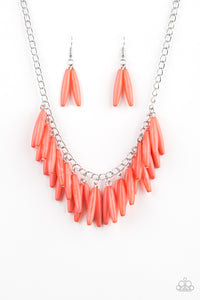 Paparazzi - Full Of Flavor - Orange Necklace - Klassy Jewelz Boutique