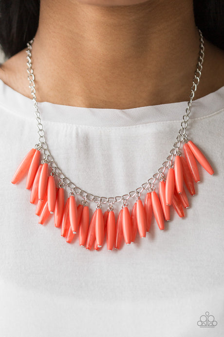 Paparazzi - Full Of Flavor - Orange Necklace - Klassy Jewelz Boutique