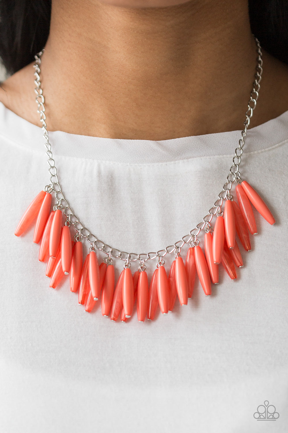 Paparazzi - Full Of Flavor - Orange Necklace - Klassy Jewelz Boutique