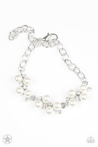 Paparazzi I DO - Pearl and Rhinestone Bracelet - Klassy Jewelz Boutique