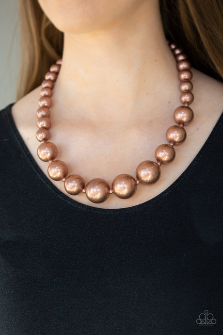 Paparazzi - Living Up To Reputation - Copper Necklace - Klassy Jewelz Boutique