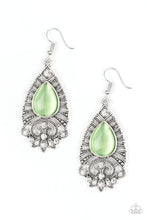 Load image into Gallery viewer, Paparazzi - Majestically Malibu - Green Moonstone Earrings - Klassy Jewelz Boutique
