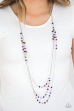 Load image into Gallery viewer, Paparazzi ~ Seasonal Sensation ~ Purple Necklace Set