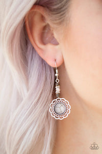 Paparazzi ~ Desert Bliss ~ Silver Earrings