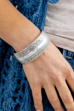 Load image into Gallery viewer, Paparazzi ~ Desert Peaks ~ Silver Cuff Bracelet (Fashion Fix Exclusive)