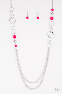 Paparazzi - Modern Motley - Pink Necklace - Klassy Jewelz Boutique