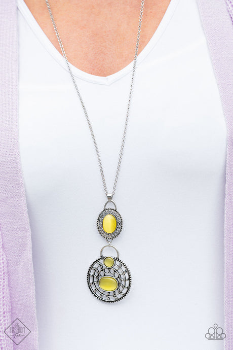 Paparazzi ~ Hook, VINE, and Sinker ~ Yellow Necklace Set (Fashion Fix Exclusive)