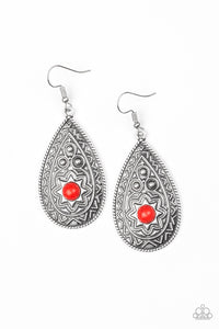 Paparazzi - Summer Sol - Red Earrings - Klassy Jewelz Boutique