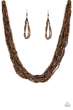 Load image into Gallery viewer, Paparazzi - The Speed of STARLIGHT - Copper Seed Bead Necklace - Klassy Jewelz Boutique