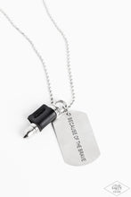 Load image into Gallery viewer, Paparazzi ~ Proud Patriot ~  Men&#39;s Black Urban Necklace