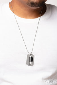 Paparazzi ~ Proud Patriot ~  Men's Black Urban Necklace