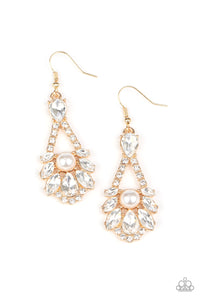 Paparazzi ~ Prismatic Presence ~ Gold Earrings