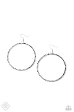 Load image into Gallery viewer, Paparazzi ~ Wide Curves Ahead ~ Silver Earrings (Fashion Fix Exclusive)