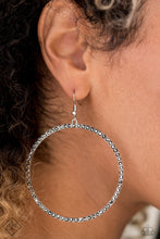 Load image into Gallery viewer, Paparazzi ~ Wide Curves Ahead ~ Silver Earrings (Fashion Fix Exclusive)