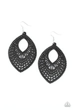 Load image into Gallery viewer, Paparazzi ~ One Beach At A Time ~ Black Wooden Earrings