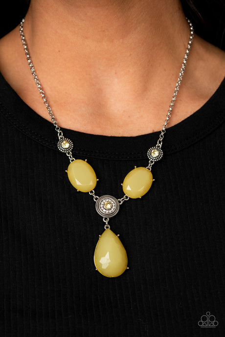 Paparazzi ~ Heirloom Hideaway ~ Yellow Necklace Set