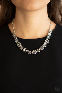 Paparazzi ~ Girls Gotta Glow ~ Silver Necklace Set