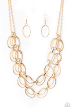 Load image into Gallery viewer, Paparazzi ~ Status Quo ~ Gold Necklace Set