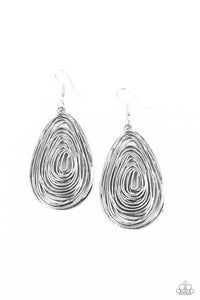 Paparazzi ~ Rural Ripples ~ Silver Earrings