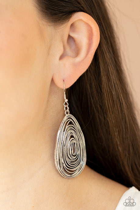 Paparazzi ~ Rural Ripples ~ Silver Earrings