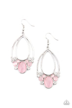 Load image into Gallery viewer, Paparazzi ~ Look Into My Crystal Ball ~ Pink Earrings