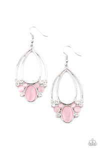 Paparazzi ~ Look Into My Crystal Ball ~ Pink Earrings