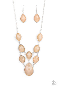 Paparazzi ~ Opulently Oracle ~ Brown Necklace Set
