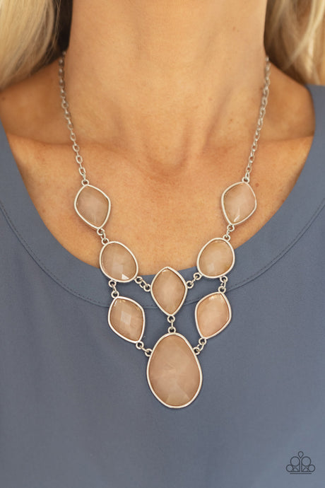 Paparazzi ~ Opulently Oracle ~ Brown Necklace Set