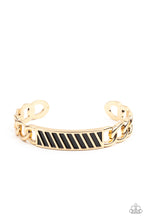 Load image into Gallery viewer, Paparazzi ~ Keep Your Guard Up ~ Men&#39;s Gold Urban Cuff Bracelet