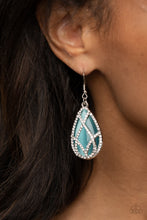 Load image into Gallery viewer, Paparazzi ~ Crawling With Couture ~ Blue Earrings