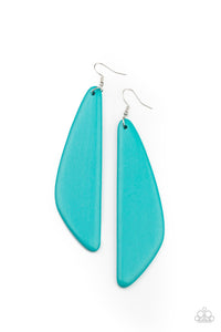 Paparazzi ~ Scuba Dream ~ Blue Wooden Earrings