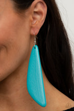 Load image into Gallery viewer, Paparazzi ~ Scuba Dream ~ Blue Wooden Earrings