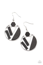 Load image into Gallery viewer, Paparazzi ~ Petrified Posh ~ Black Earrings