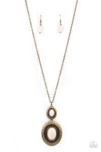 Paparazzi - Southern Opera - Brass Necklace Set