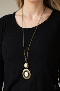 Paparazzi - Southern Opera - Brass Necklace Set